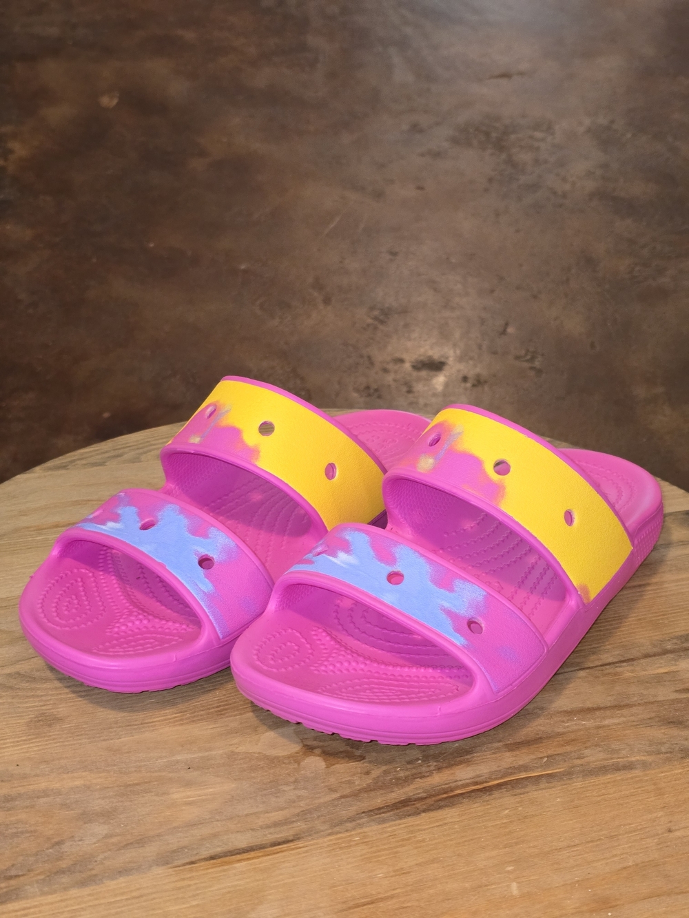 Crocs Classic Ombre Sandal Juice Multi Pink Yellow M7 W9